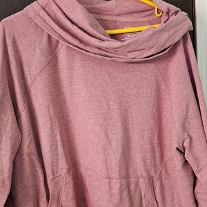 L.L. Bean Women's Cowl Neck Sweater in Pink